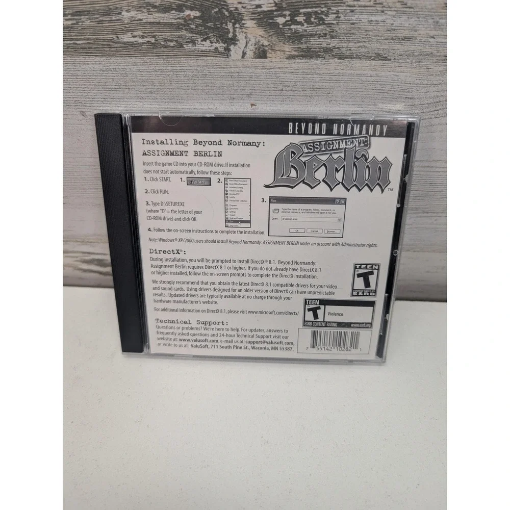 Beyond Normandy Assignment‎ Berlin PC Game ValuSoft NTSC-U/C T Manual Shooter